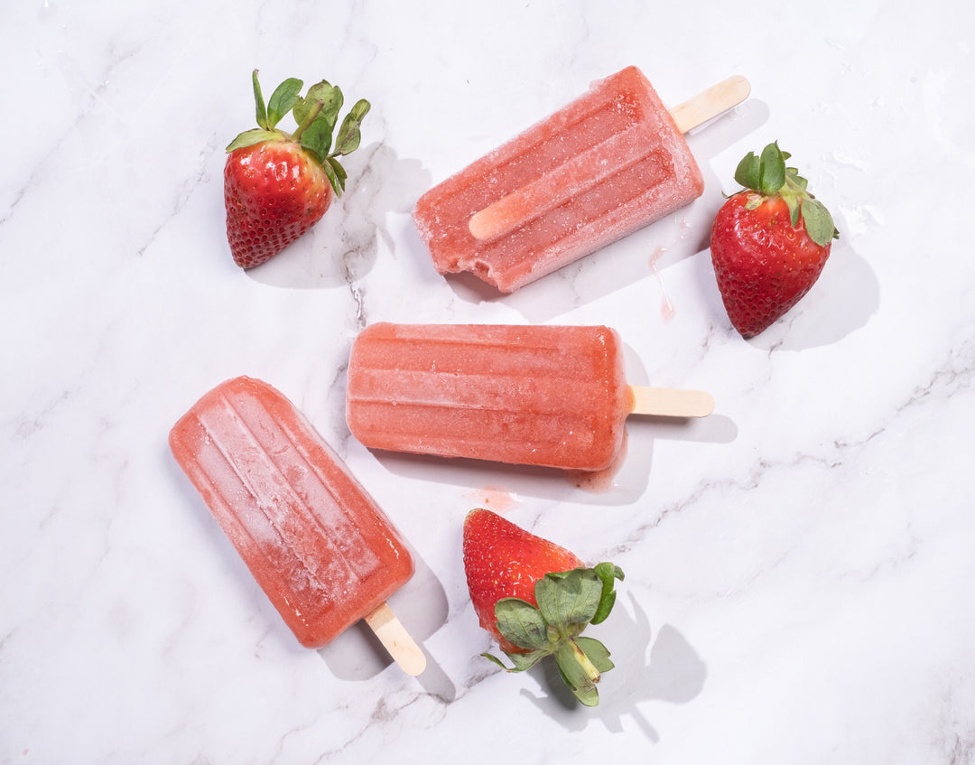 How to Make Strawberry CBD Ice Lollies